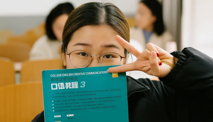 Student with a book